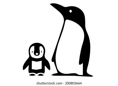 Drawing of penguin