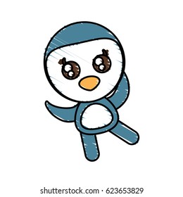 drawing penguin animal character