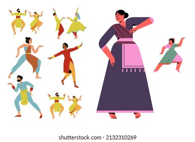 dibujo de personas bailando diseño plano