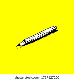 Drawing of a perfectly sharpened pencil