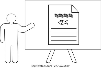 Drawing Person gesturing to