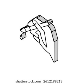 drawing picture isometric icon vector. drawing picture sign. isolated symbol illustration