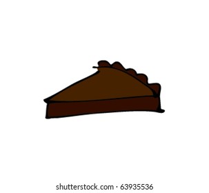 drawing of piece of cake