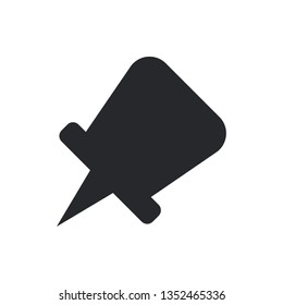 drawing pin flat vector icon