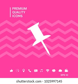 Drawing pin icon
