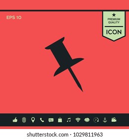 Drawing pin icon