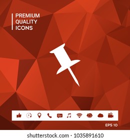 Drawing pin icon
