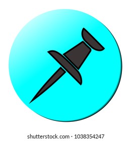 Drawing pin icon