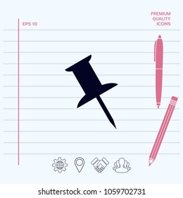 Drawing pin icon