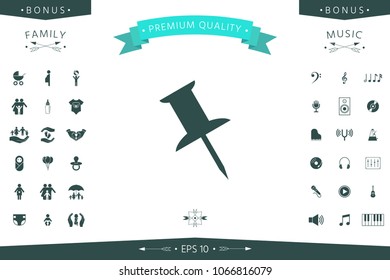 Drawing pin icon