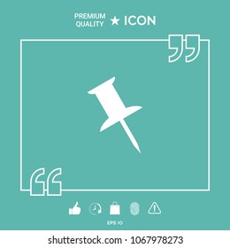 Drawing pin icon