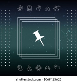 Drawing pin icon