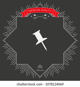 Drawing pin icon