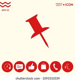 Drawing pin icon