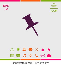 Drawing pin icon