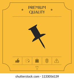 Drawing pin icon