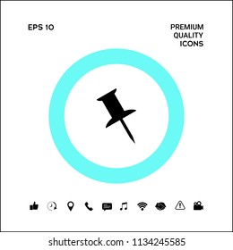 Drawing pin icon