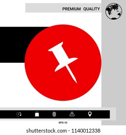 Drawing pin icon