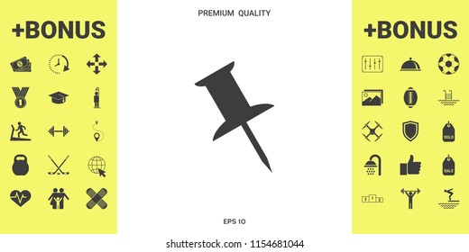 Drawing pin icon