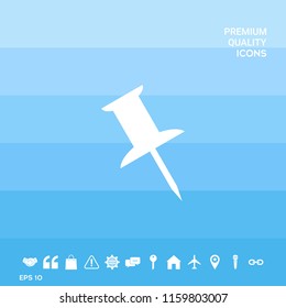 Drawing pin icon
