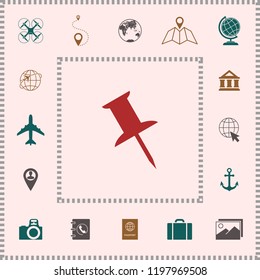 Drawing pin icon