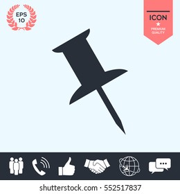 Drawing pin icon
