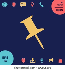 Drawing pin icon