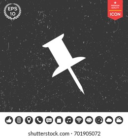 Drawing pin icon