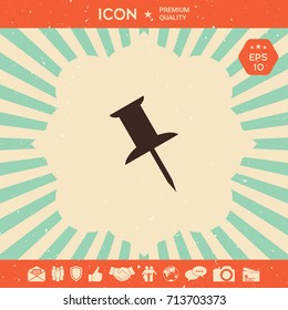 Drawing pin icon