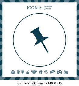 Drawing pin icon