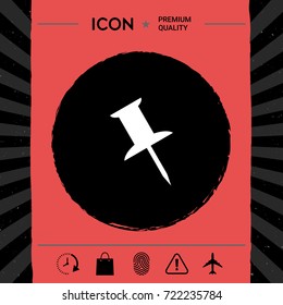 Drawing pin icon