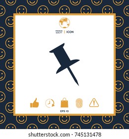 Drawing pin icon