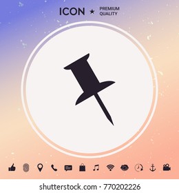 Drawing pin icon