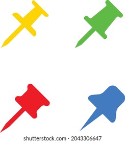 Drawing Pin, Map, Bullet Pins