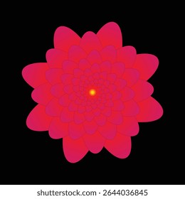 Drawing plants mandala flower design