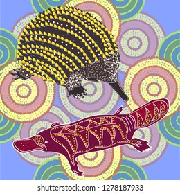 drawing points of Australian natives