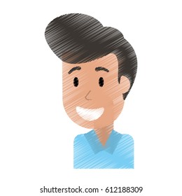 drawing portrait man smile