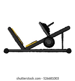 drawing press legs sport machine gym design