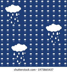 drawing for printing on fabric "rain