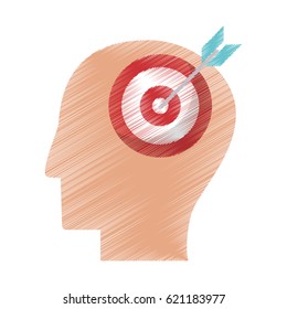 drawing profile head target objetive