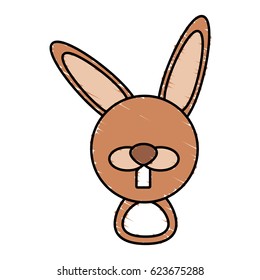 drawing rabbit face animal