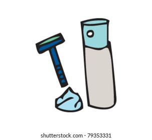 Drawing of a razor
