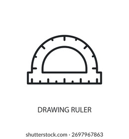 Symbole für dünne Linien beim Zeichnen von Linealen. Original Vektorgrafik.