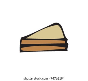 drawing of a sandwich