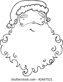 Drawing of santa claus