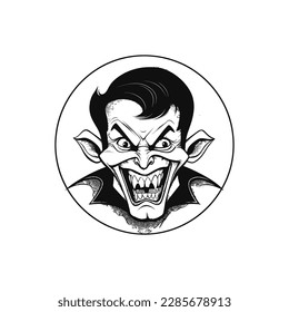 drawing of satan on a white font black and white, satanic symbol vector illustration, vector illustrator stock image, icon symbol