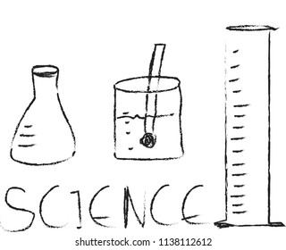 Drawing in science concept.