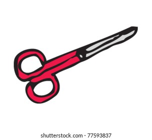 Drawing of a scissors