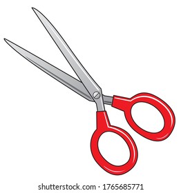 drawing of a scissors icon for children's education