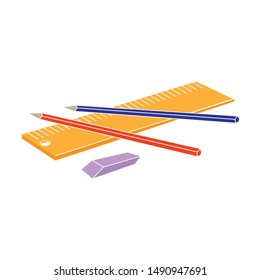 Drawing set of architect icon in colour style isolated on white background. Architect symbol stock vector illustration.